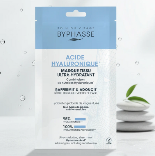 BYPHASSE - Masque visage à l'acide hyaluronique